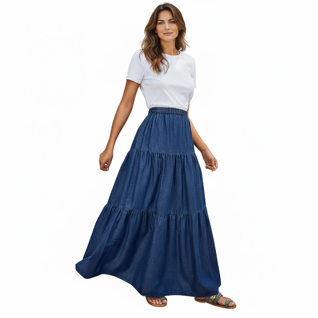 The Julia denim skirt